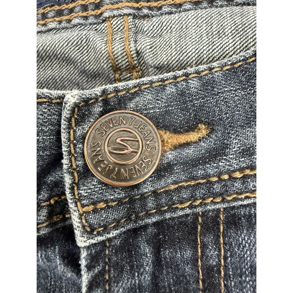Seven7 Jeans Blue‎ Straight Fit Medium Wash Mens Size 32X32 - Actual 32X30